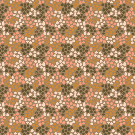 Fall's Enchantment - Fading Flowers Khaki | AD102-KH2