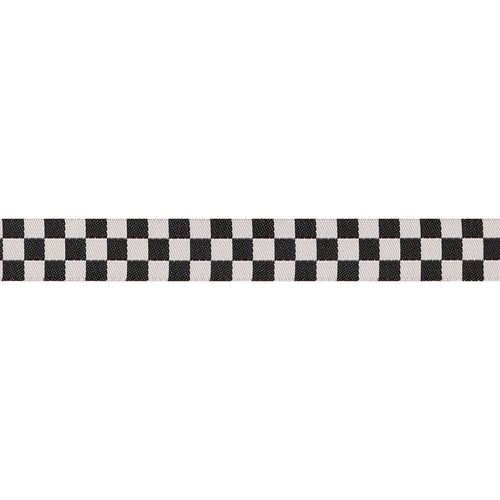 Renaissance Ribbons | Checker in Black 5/8"