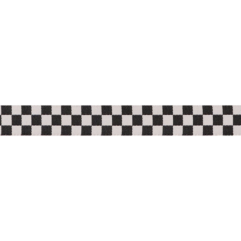 Renaissance Ribbons | Checker in Black 5/8"