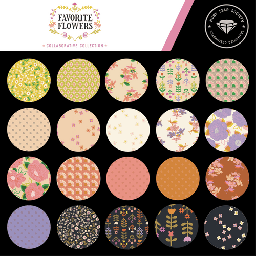 Favorite Flowers - Fat Quarter Bundle | RS1072-FQ