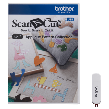 Brother ScanNCut | USB No. 2 Applique Pattern Collection