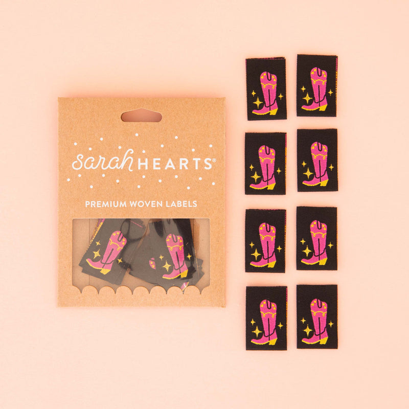 Sarah Hearts | Cowgirl Boot Labels - 8 pack