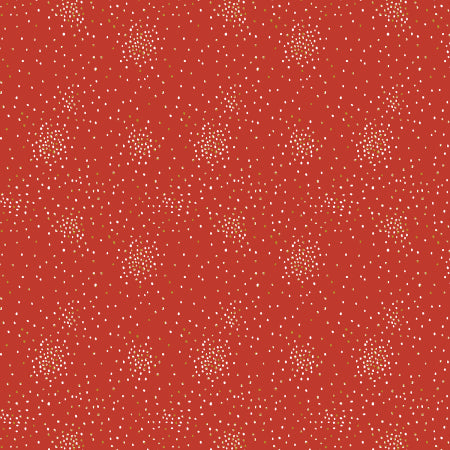 Cotton + Steel Basics - Clusters Ruby Metallic | CS107-RU19M