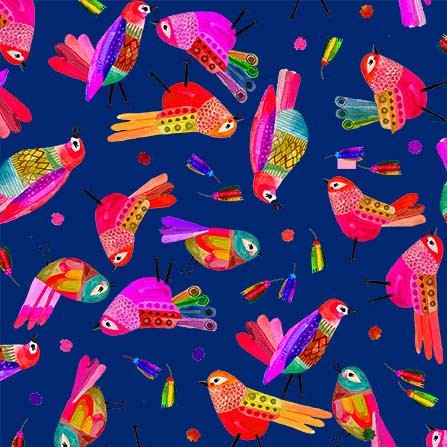 Songbird Garden - Pom Pom Songbird | DDC12119-CLAS-D – Austin Sewing