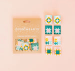 Sarah Hearts | Quilt Block - 8 pack