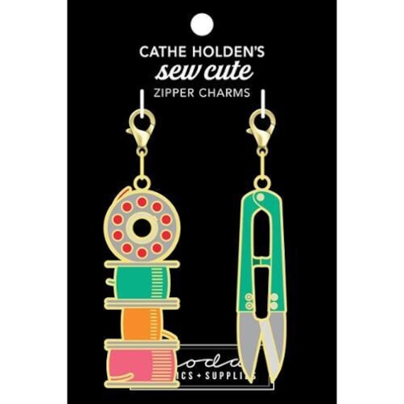 Cathe Holden's Sew Cute Zipper Charms | Bobbins + Thread Snips