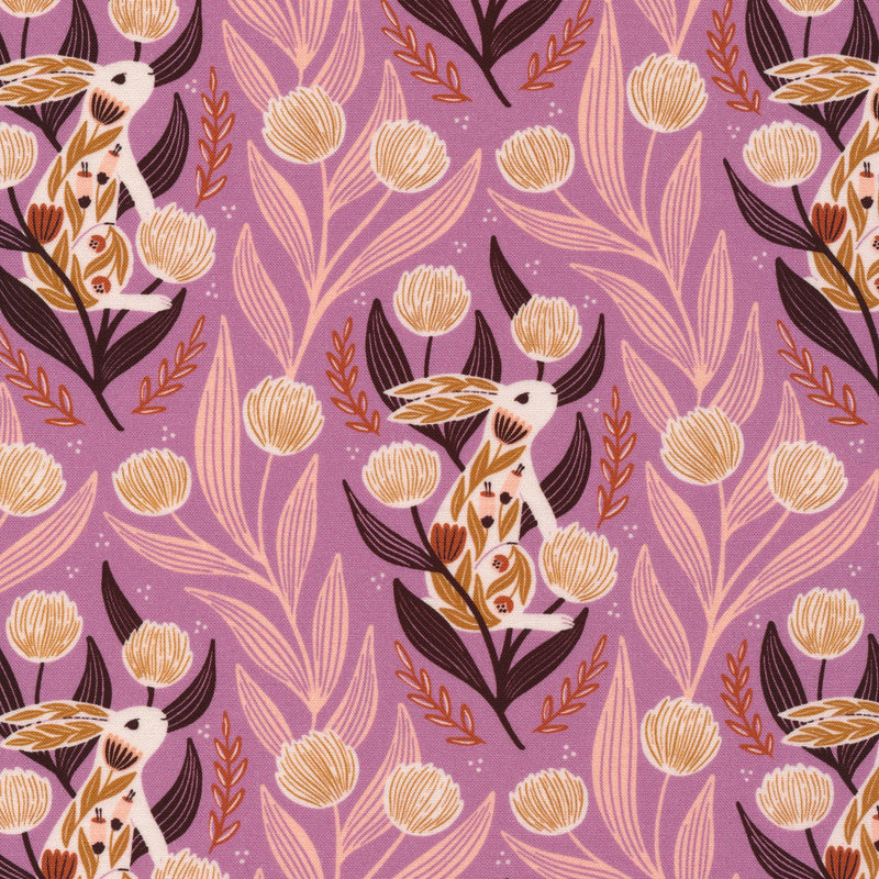 Blooming Revelry - Purple Blooming Thicket Organic Cotton | 227317