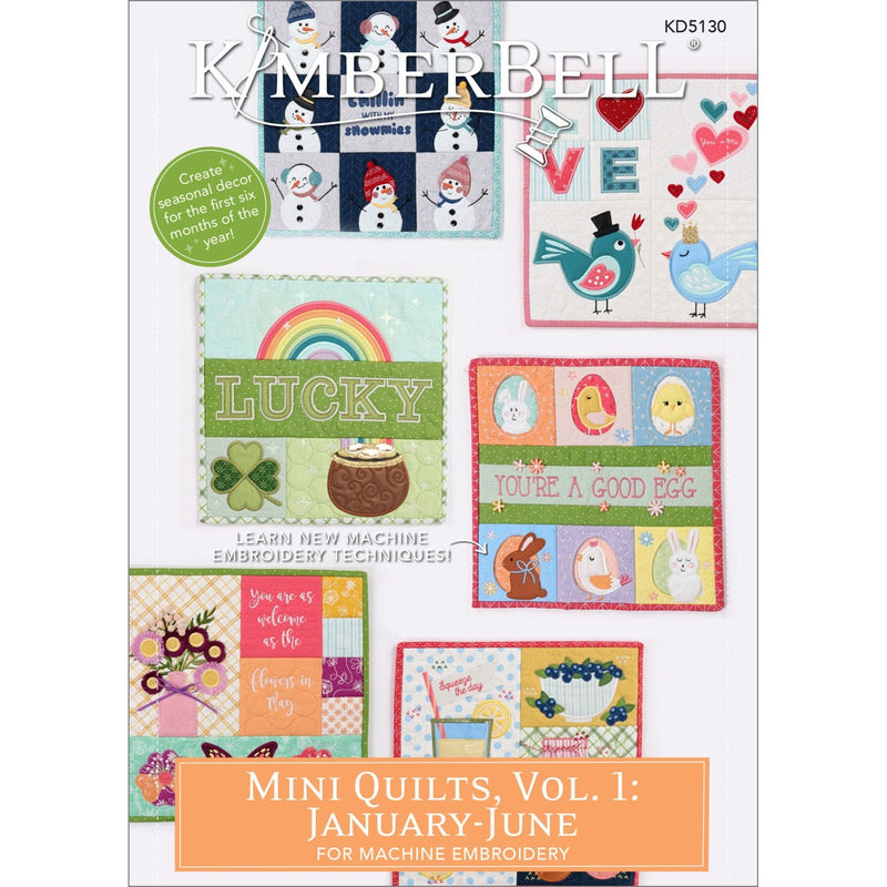 Kimberbell Designs | Mini Quilts Vol. 1: January-June - Machine Embroidery