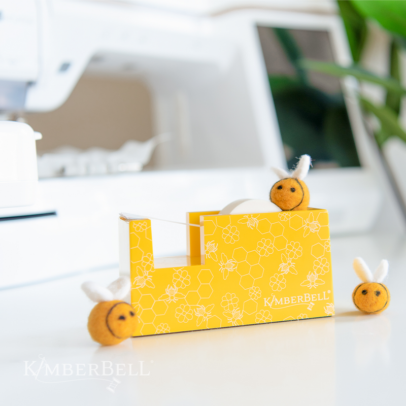 Kimberbell Designs | Paper Tape Dispenser - Yellow Honeycomb