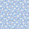 Playful Dogs - Sunrise Dog Faces Blue | 228574