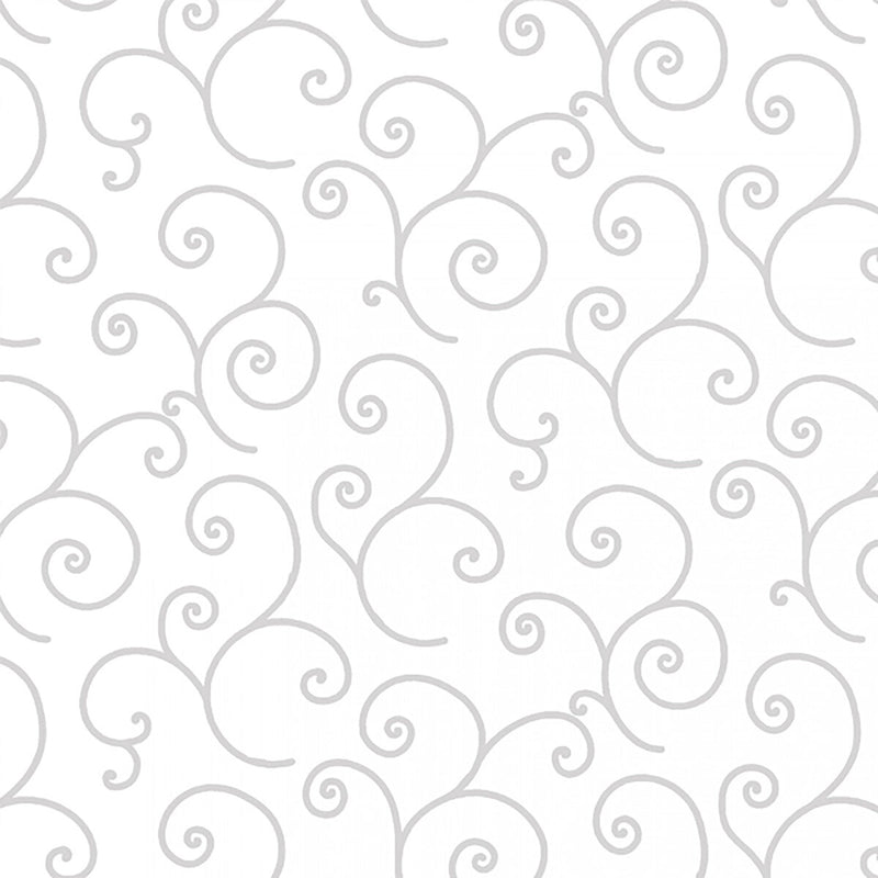 Kimberbell Basics - White Swirl on White | MAS8243-WW