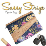 Sookie Sews - Sassy Stripe Zipper Bag | Machine Embroidery