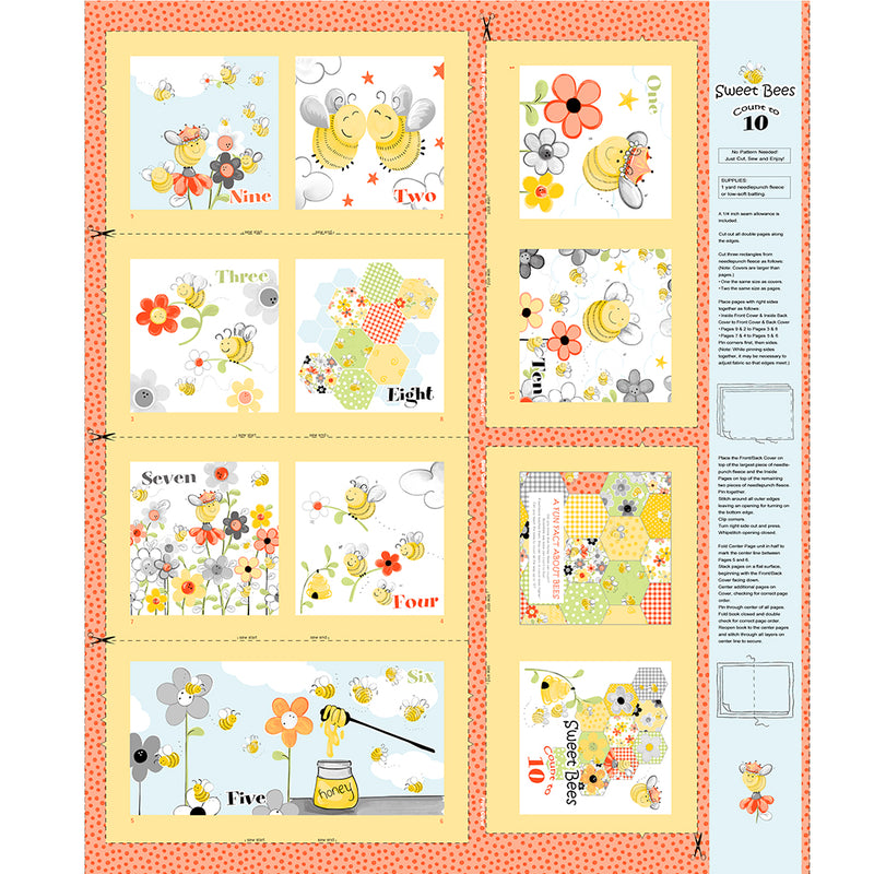 Sweet Bees - Book Panel | SB20422-310