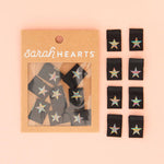 Sarah Hearts | Metallic Rainbow Star Labels