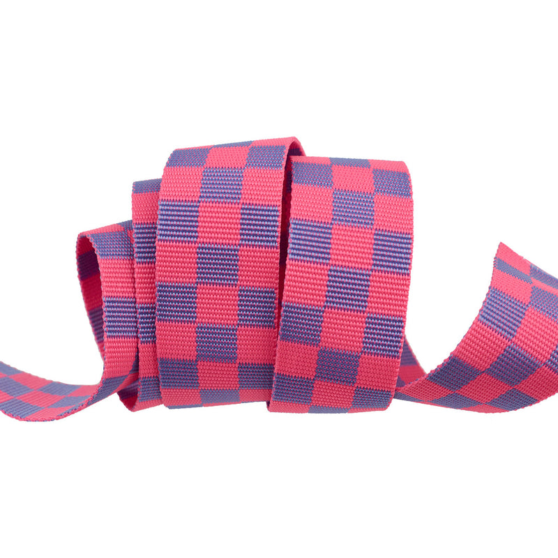 Tula Pink Nylon Webbing - 1.5" | Check Please - Nova