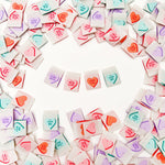 Sarah Hearts | Valentine's Day Candy Heart Labels - 8 pack