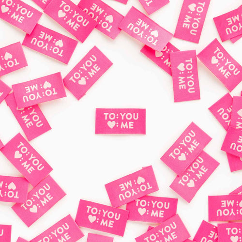 Sarah Hearts | To: You, Love: Me Pink Labels - 8 pack