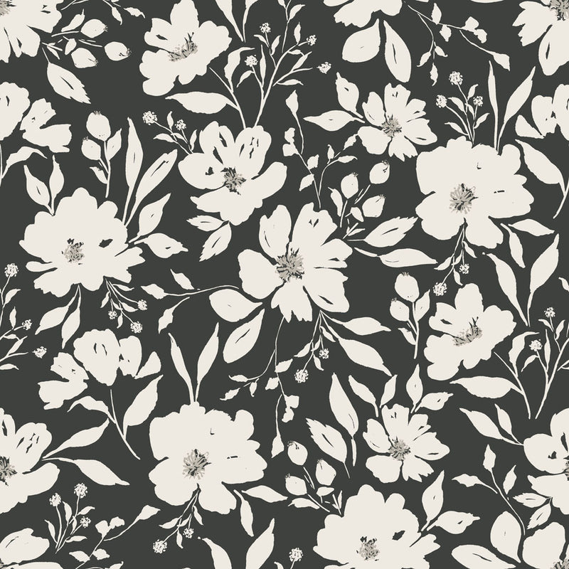 Evermore - Large Floral Black | Y4193-3