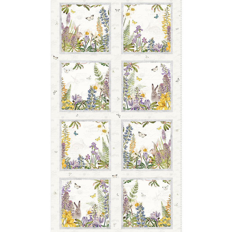 Spring Garden - 9.5" Block Panel | CLTY4359-2