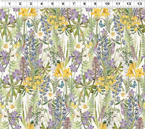 Spring Garden - Digital Mixed Flowers Multi | CLTY4361-55