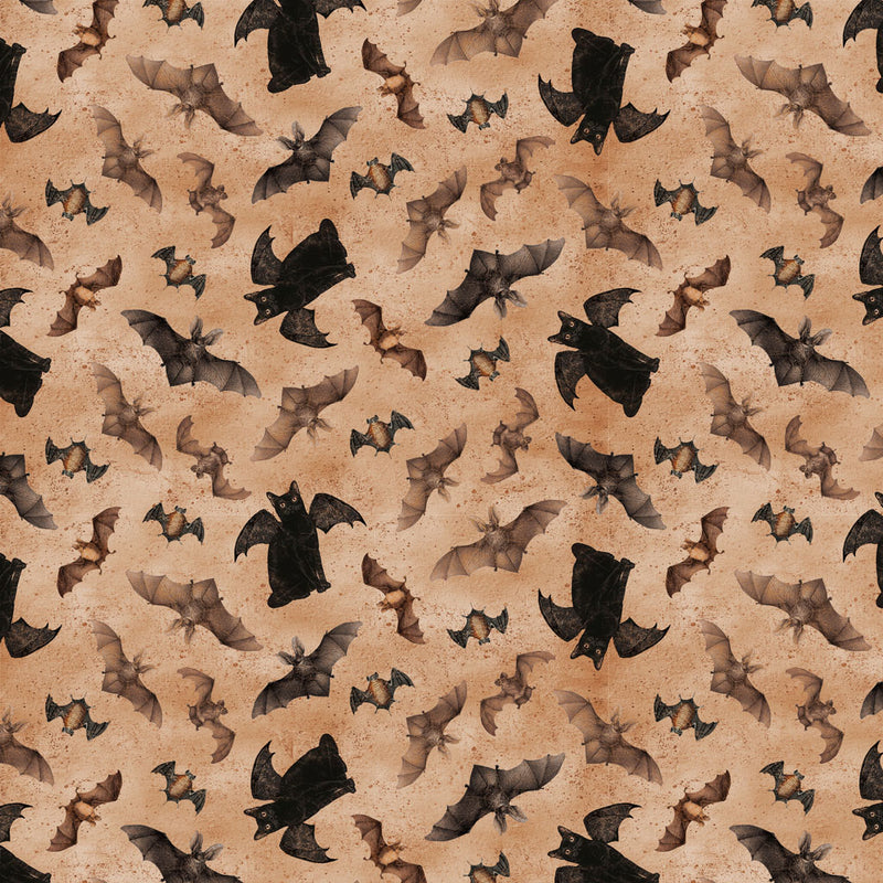 Gothic Halloween - Bats and Cats Rust | Y4441-71