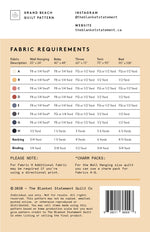 Grand Beach Quilt Pattern | The Blanket Statement Quilt Co.