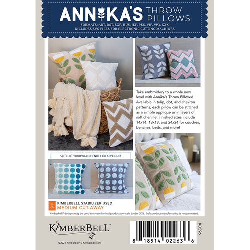 Kimberbell Designs | Annika's Throw Pillows