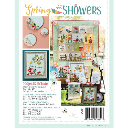 Kimberbell Designs | Spring Showers - Machine Embroidery