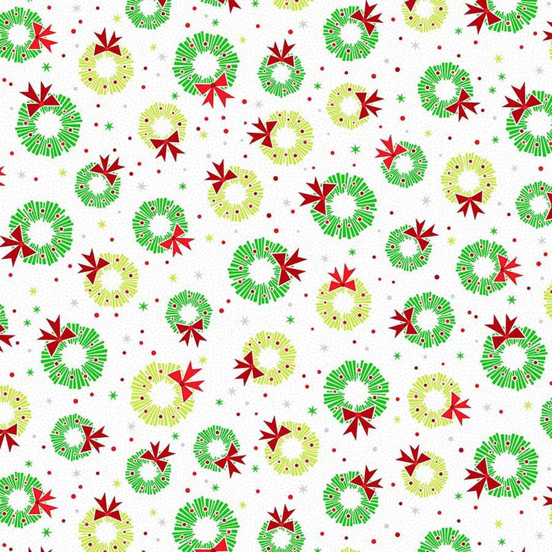 Christmas Magic - Mid Mod Wreaths Winter White | 10026M-10
