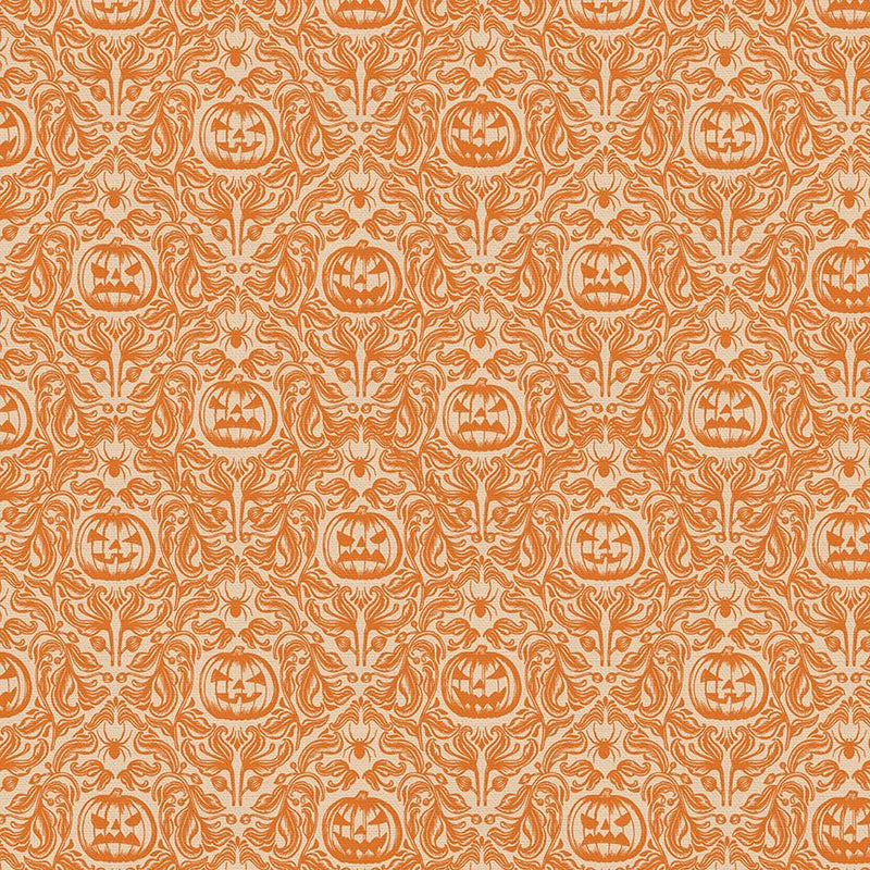 Mystical Halloween - Pumpkin Floral Orange | 120-21800 ***
