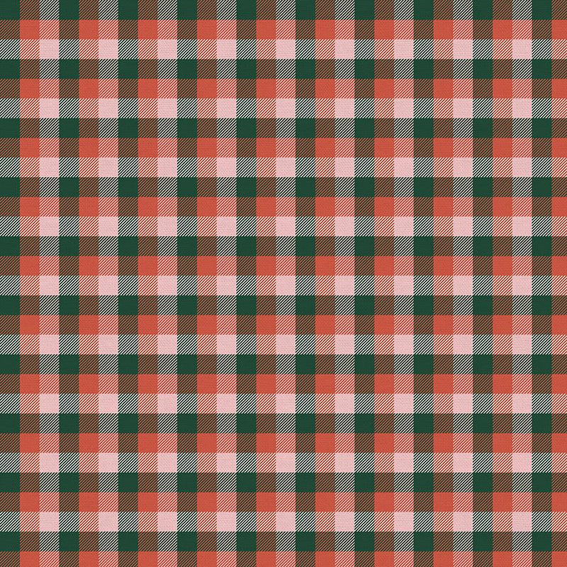 Home For Christmas - Plaid Green/Red | 120-21843 ***