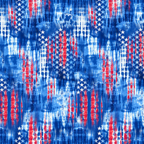 One Land, One Flag - Patriotic Abstract Stars | 1475-75