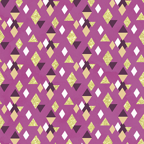 Moonlight - Triangles Metallic Purple | 18710-PURPLE