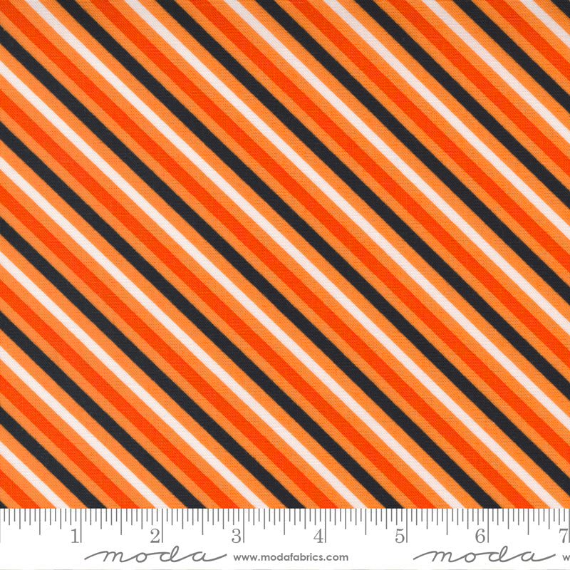 Too Cute to Spook - Diagonal Stripe Orange Pumpkin | 22422-13