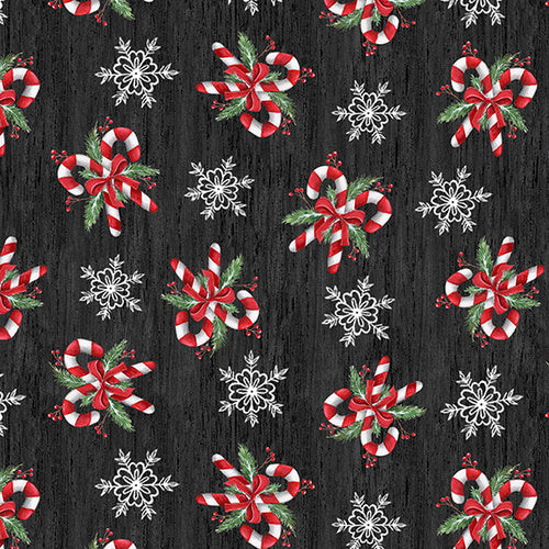 Making Spirits Bright - Candy Canes Black | 2285-99