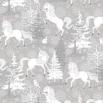 Enchanted - Unicorns Gray + Glitter | 24212G-91