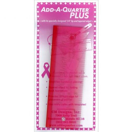 Add-A-Quarter Plus | 6" Ruler - Pink