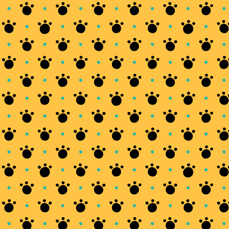 Tiger Tails - Paw Prints Gold | 1649-28234-S ***