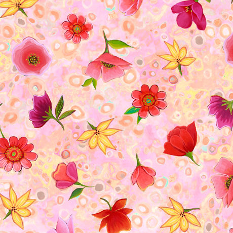 Wild Beauty - Spaced Floral Pink | 1649-28505-P