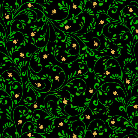 Irish Wishes - Leaf Vine Black | 1649-28649-J
