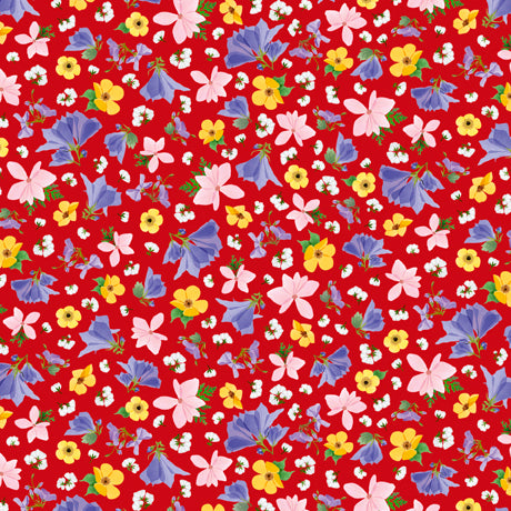 Wildflowers - Small Floral Red | 1649-28770-R