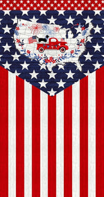 Truckin' in the USA - Panel Multi Patriotic | 4997P-78