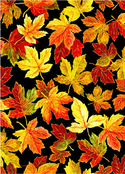 Change of Seasons - Spaced Leaves Black | OA594281 ***