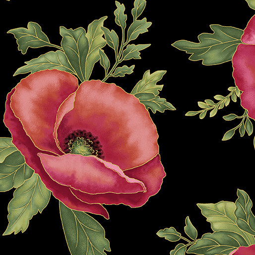 Amazing Poppies - Poppy Panache Black/Multi | 0620M-12