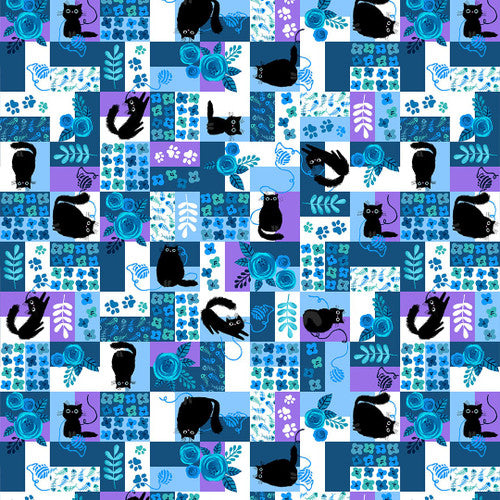 Meow - Kitty Blocks Ink/Hyacinth | 6971-75