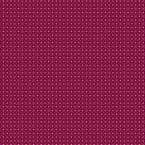 Fabric from the Attic - Diamond Mesh Pomegranate | 9981-P