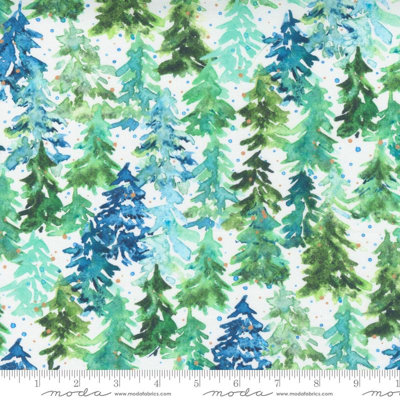 Starflower Christmas - Pine Forest White | 8482-11