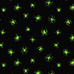 Haunted House - Glow in the Dark Spiders Black | A602.3