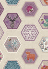 Celtic Dreams - Celtic Hexagons on Dark Cream | A604.1