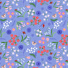 Spring Flowers - Bell Flowers on Cornflower Blue | A718.2